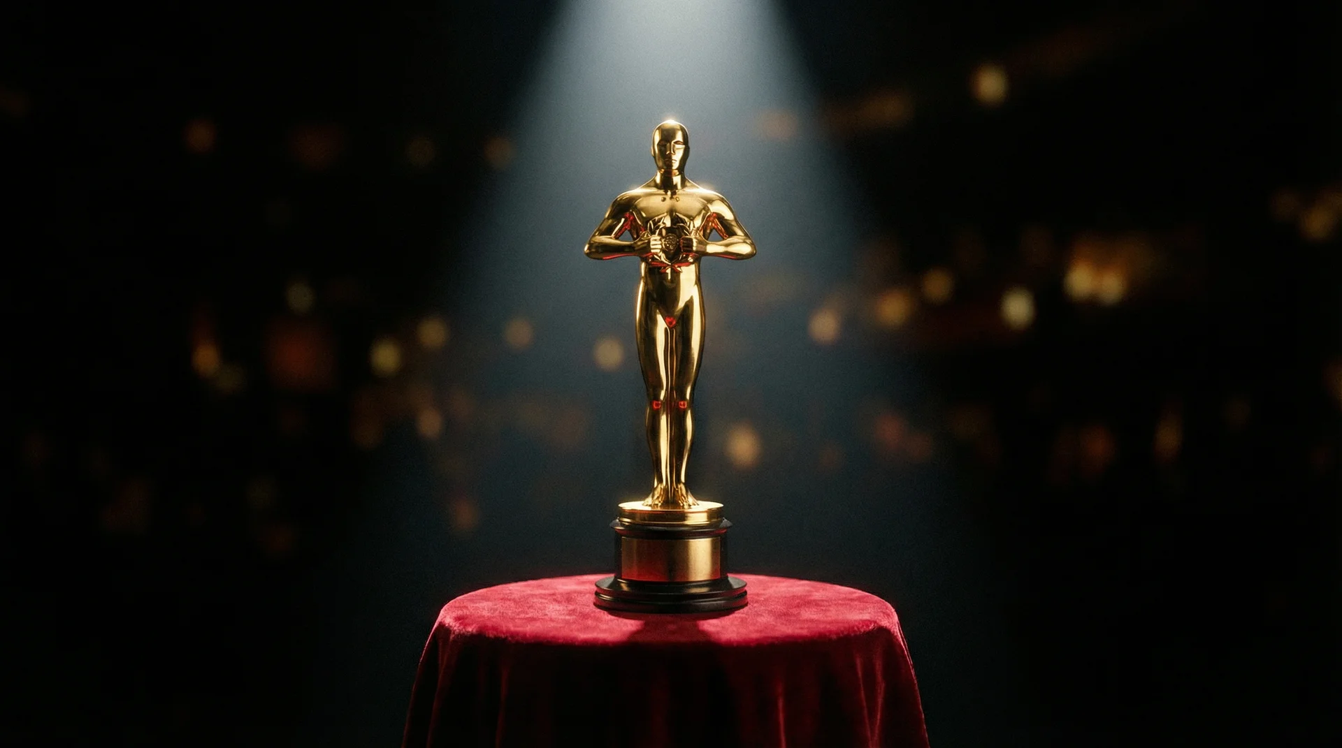 小蓝视频 获奖影片荣誉展示，金色奖杯在聚光灯下熠熠生辉